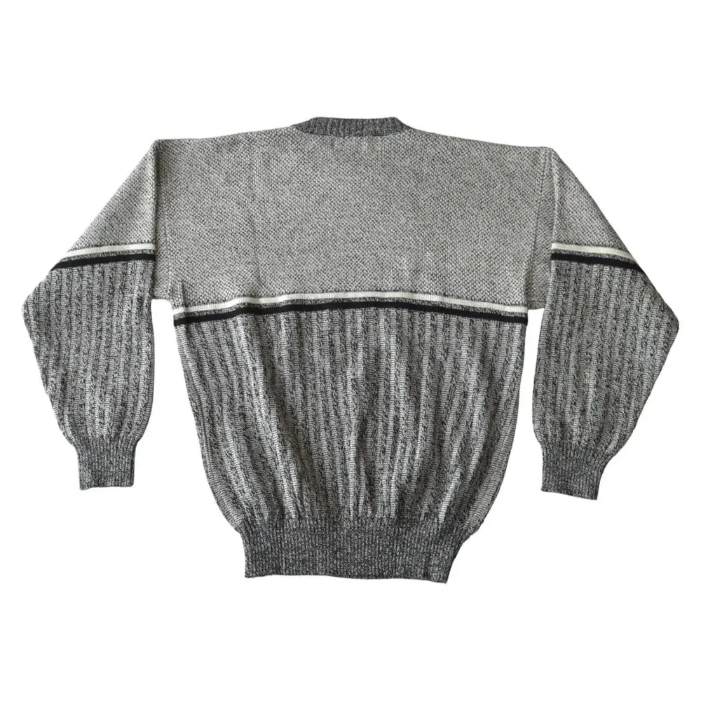 Vintage Michael Gerald Black & White Knit Sweater XL Deadstock